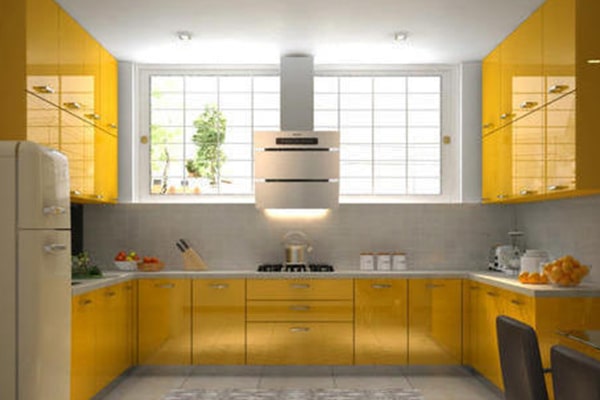 U Shaped Modular Kitchen